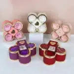 Boîte à bijoux rose éternelle avec collier personnalisé 2