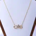 Collier couple infini brillant pour femme 3