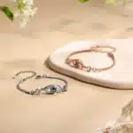 Bracelet couple photo projection pour femme mauvais oeil 2