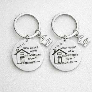 Porte-clés couple new home