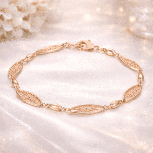 Bracelet couple femme or rose