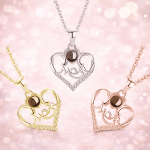 Collier couple photo projection maman