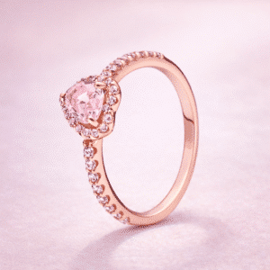 Bague de promesse rose gold pour femme