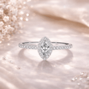 Bague de promesse losange pour femme