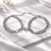 Bracelets couple aimantés double chaîne