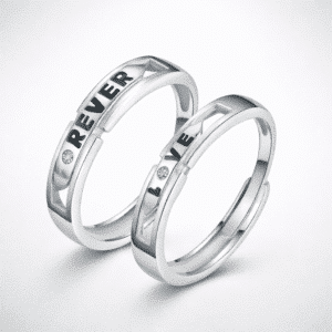 Bagues de promesse forever love amoureux