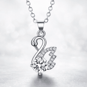 Collier amour éternel cygne