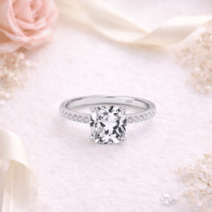 Bague de promesse géométrique pour femme