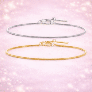 Bracelets couple chaine fine homme et femme