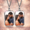 Collier personnalisé photo 3D pour couple