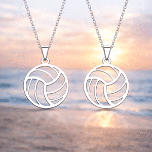 Colliers couple ballon de volley