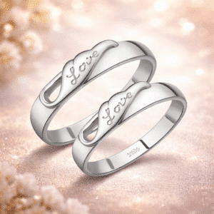 Bagues de promesse love nuage