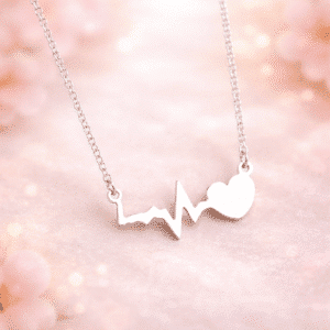 Collier femme battements de coeur
