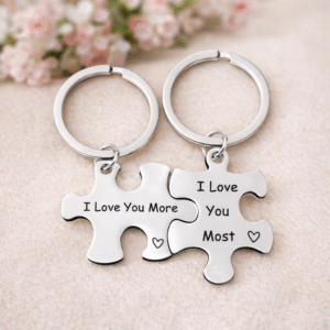 Porte-clés couple puzzle amoureux