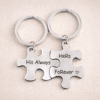 Porte-clés couple puzzle always forever