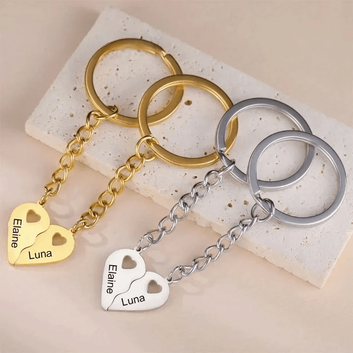 Porte-clé couple personnalisé