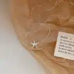 Collier femme étoile de mer brillante 1