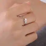 Bague chat mignon pour femme 3