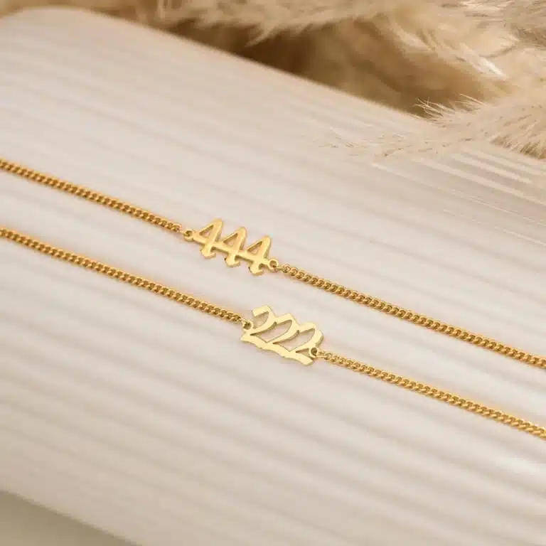 Bracelet femme personnalisé numéro d'ange 3