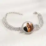 Bracelet femme personnalisé photo strass 4