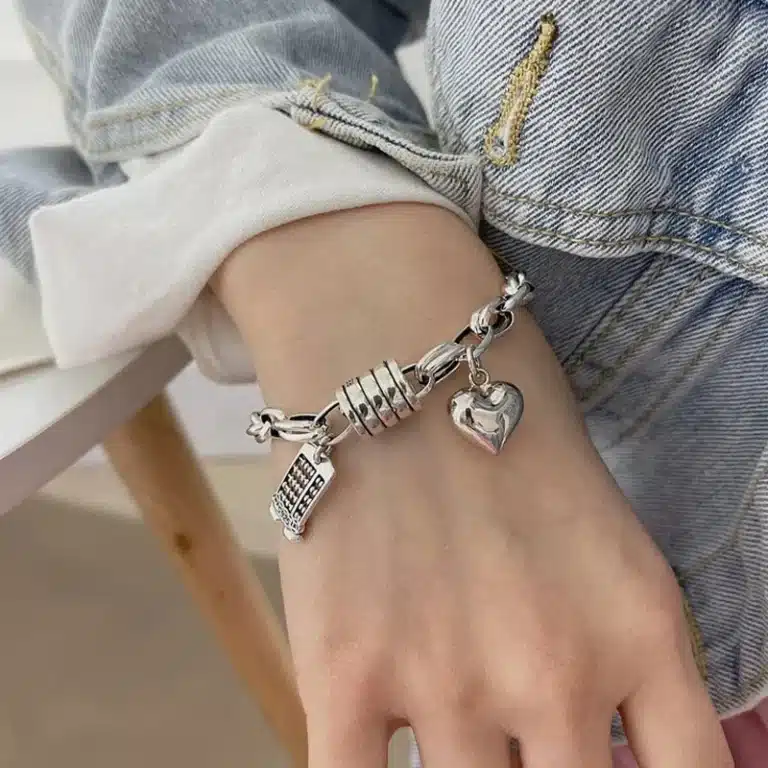 Bracelet femme amour acier 1