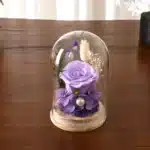 Mini rose éternelle cloche Saint Valentin 6