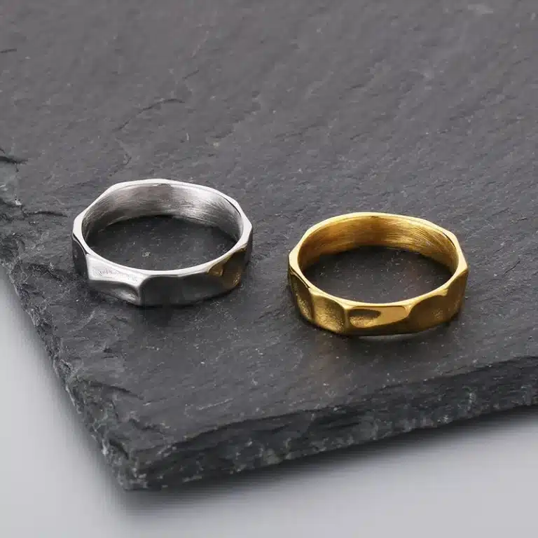 Bagues de couple fines acier inoxydable 3