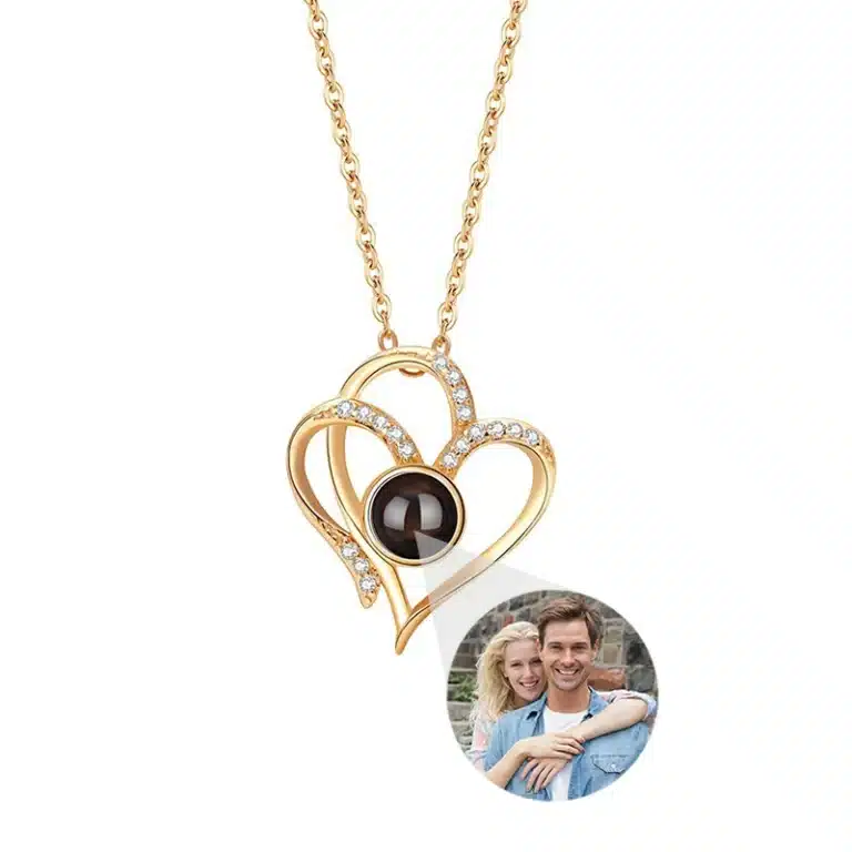 Collier femme photoprojection coeur 6