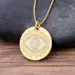 Collier femme oeil protecteur 1
