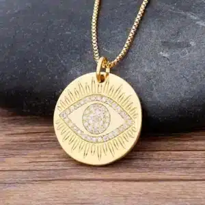 Collier femme oeil protecteur 1