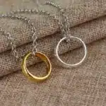 Collier couple anneaux assortis 1