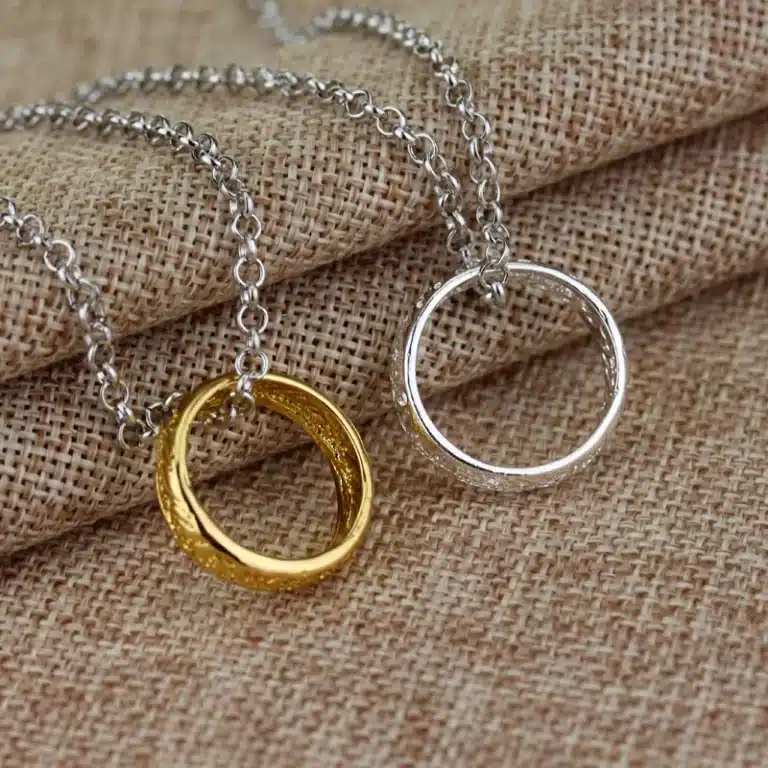 Collier couple anneaux assortis 1