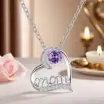 Coffret rose éternelle collier fête des mères 3