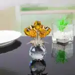 Bouquet de roses en cristal décoratif 2