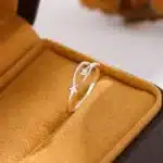 Bague femme poisson argent minimaliste 4