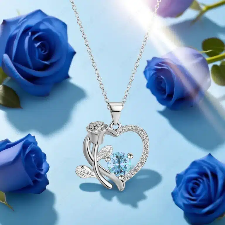 Boite à bijoux rose éternelle ourson collier femme 5