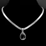 Collier goutte colorée femme 1
