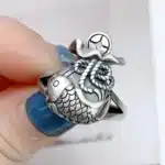 Bague femme poisson porte-bonheur 1