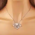 Collier femme coeur famille 2