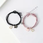 Bracelets couple aimantés chien étoile 1