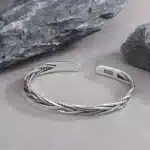 Bracelet tressé vintage femme 1
