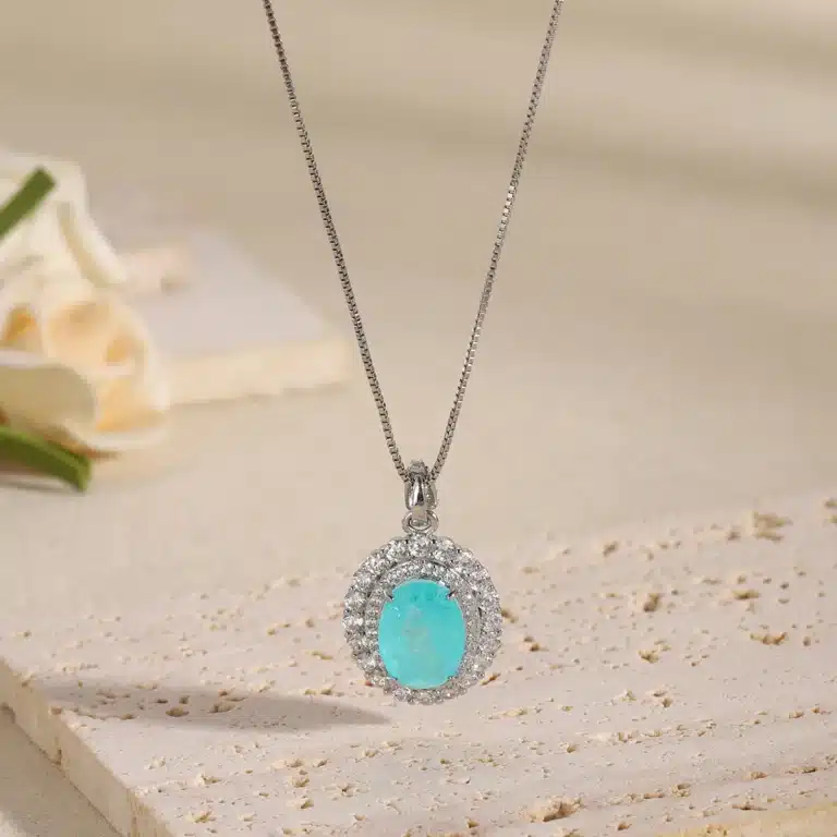 Collier femme pierre turquoise 1