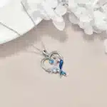 Collier femme coeur sirène 2