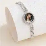 Bracelet femme personnalisé photo strass 5