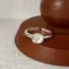 Bague de promesse femme rose argent 1