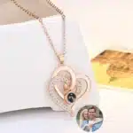 Collier femme photoprojection coeur 1