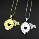 Collier couple ruche abeille 2