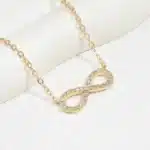 Collier femme pendentif infini 2