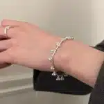 Bracelet grappe de billes argent 1