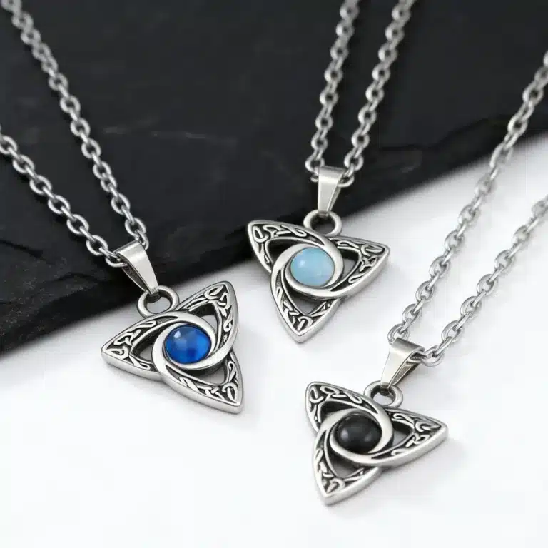 Collier homme vintage géométrique 2